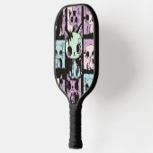 Schattigee Kawaii Pastel Gothic Patchwork Gothic C Pickleball Paddle (Links)