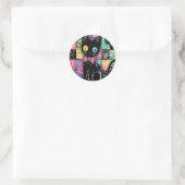 Schattigee Kawaii Pastel Gothic Patchwork Gothic C Ronde Sticker (Tas)