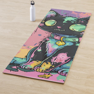 Schattigee Kawaii Pastel Gothic Patchwork Gothic C Yogamat