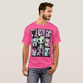 Schattigee Kawaii Pastel Gothic Patchwork Gothic G T-shirt (Voorkant volledig)