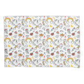 Schattigee Kawaii Pattern kussenslopen (Voorkant)