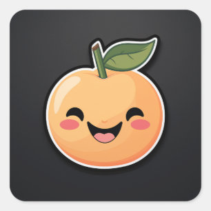 Schattigee Kawaii Peach Character Sticker