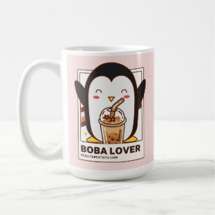 Schattigee Kawaii Penguin Boba Lover Koffiemok