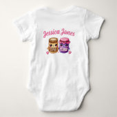 Schattigee kawaii pindakaas en gelei romper (Achterkant)