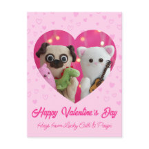 Schattigee Kawaii Pink Pastel Hearts Valentijn's D