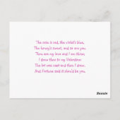 Schattigee Kawaii Pink Royal Beary Special Princes Briefkaart (Achterkant)