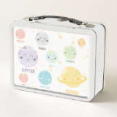 Schattigee Kawaii planetaire zonnestelsel astronom (Achterkant)