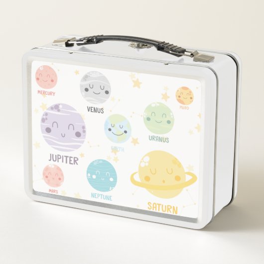 Schattigee Kawaii planetaire zonnestelsel astronom (Achterkant)