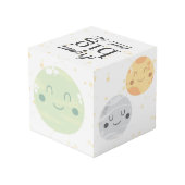 Schattigee Kawaii-planeten dromen grote kleine Bab Kubus (Achter hoekig)