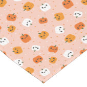 Schattigee Kawaii pompoen gezichten patroon Korte Tafelloper (Hoek)