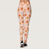 Schattigee Kawaii pompoen gezichten patroon Leggings (Achterkant)