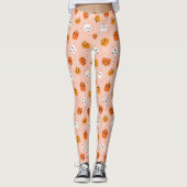 Schattigee Kawaii pompoen gezichten patroon Leggings (Voorkant)