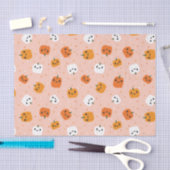Schattigee Kawaii pompoen gezichten patroon Tissuepapier (Craft)