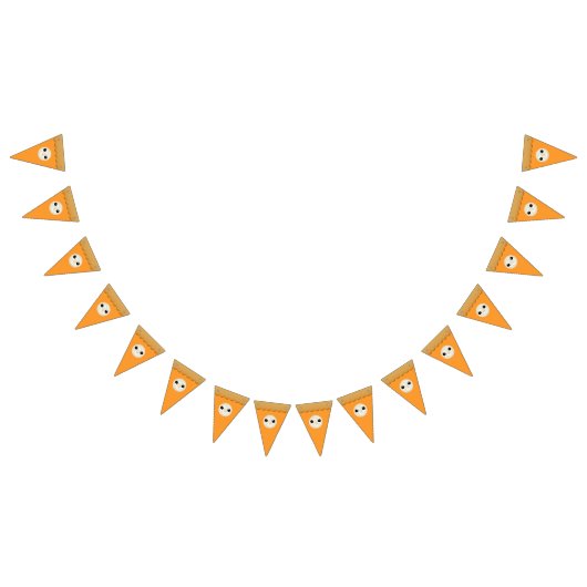 Schattigee Kawaii Pumpkin Pie Herfst Herfst Thanks Vlaggetjes (Alle)