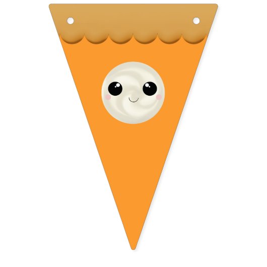 Schattigee Kawaii Pumpkin Pie Herfst Herfst Thanks Vlaggetjes (Derde vlag)