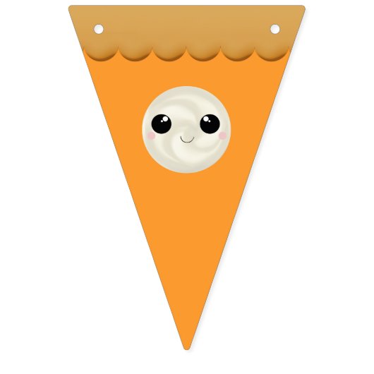 Schattigee Kawaii Pumpkin Pie Herfst Herfst Thanks Vlaggetjes (Tweede vlag)