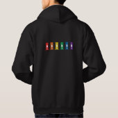 Schattigee Kawaii Rainbow Guillotine Pride Black H Hoodie (Achterkant)