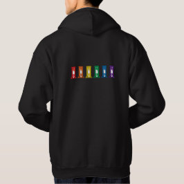 Schattigee Kawaii Rainbow Guillotine Pride Black H Hoodie
