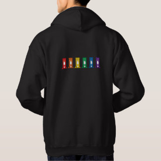 Schattigee Kawaii Rainbow Guillotine Pride Black H Hoodie