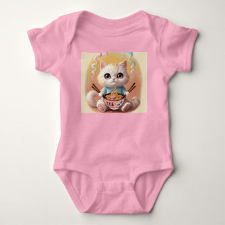 Schattigee Kawaii Ramen Cat Baby Bodysuit – Schatt