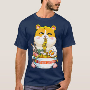 Schattigee kawaii ramen hamster japans anime - t-shirt