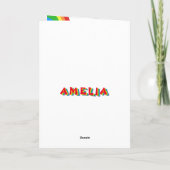 Schattigee Kawaii regenboog wolk Kinder Happy Birt Kaart (Achterkant)