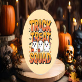 Schattigee Kawaii Retro Ghost Trick or treat Hallo Ronde Sticker