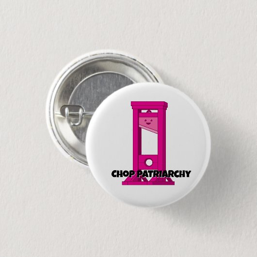 Schattigee Kawaii Roze Guillotine 1 1/4" Button (Voorkant /achterkant)