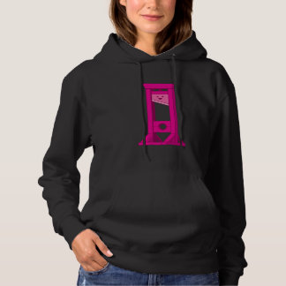 Schattigee Kawaii Roze Guillotine Dames Zwart Hood Hoodie