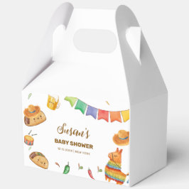 Schattigee Kawaii Rustieke Fiesta Taco over een Ba Bedankdoosjes