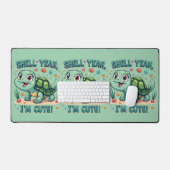 Schattigee Kawaii Schildpad met Grappige Pun Ocean Bureaumat (Keyboard & Muis)