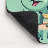 Schattigee Kawaii Schildpad met Grappige Pun Ocean Muismat (Hoek)