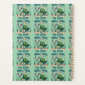 Schattigee Kawaii Schildpad met Grappige Pun Ocean Planner (Achterkant)