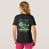 Schattigee Kawaii Schildpad met Grappige Pun Ocean T-shirt (Achterkant volledig)