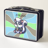 Schattigee Kawaii Skunk met Bubble Tea Gepersonali (Voorkant)
