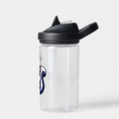 Schattigee Kawaii Skunk met Bubble Tea Gepersonali Waterfles (Links)