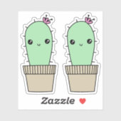 Schattigee kawaii stijl cactus stickers (Vel)