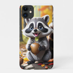 Schattigee Kawaii stijl Raccoon Herfst Instelling Case-Mate iPhone Case