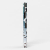 Schattigee Kawaii stijl Wasbeer met een Pine crème Case-Mate iPhone Case (Achterkant/rechts)