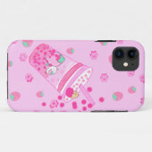 Schattigee Kawaii Strawberry iPhone 11 hoesje (Achterkant (horizontaal))