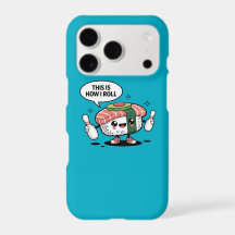 Schattigee Kawaii Sushi met bowlingpinnen