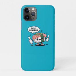 Schattigee Kawaii Sushi met bowlingpinnen Case-Mate iPhone Case