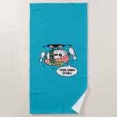 Schattigee Kawaii Sushi met bowlingpinnen Strandlaken (Voorkant)