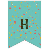 Schattigee Kawaii Taco Happy Birthday Vlaggetjes (Tweede vlag)