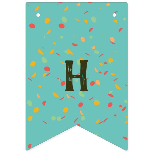 Schattigee Kawaii Taco Happy Birthday Vlaggetjes (Tweede vlag)