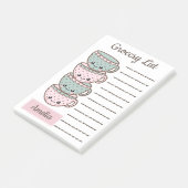 Schattigee Kawaii Teacups gepersonaliseerde boodsc Post-it® Notes (Schuin)