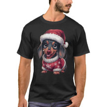 Schattigee Kawaii Teckel Hond in Santa Hat & Trui