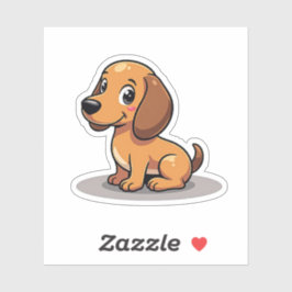 Schattigee Kawaii Teckel, Schattige Charmer, Klein Sticker