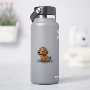 Schattigee Kawaii Teckel, Schattige Charmer, Klein Sticker