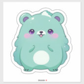Schattigee Kawaii teddybeer Sticker (Vel)